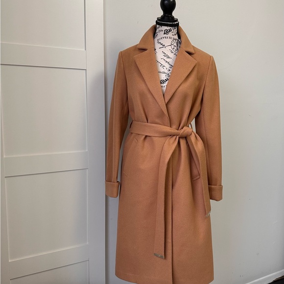 Lipsy London Belted Wrap Wool Coat NWT - Picture 2 of 16